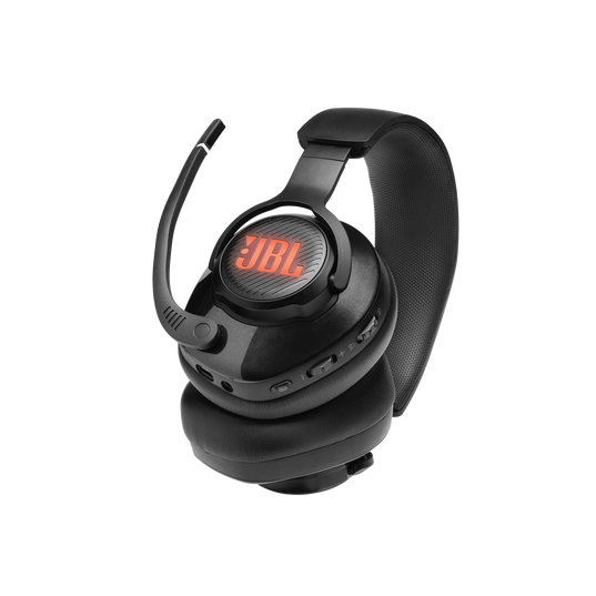 JBL Quantum 400 - Black - USB over-ear PC gaming headset with game-chat dial - Detailshot 4